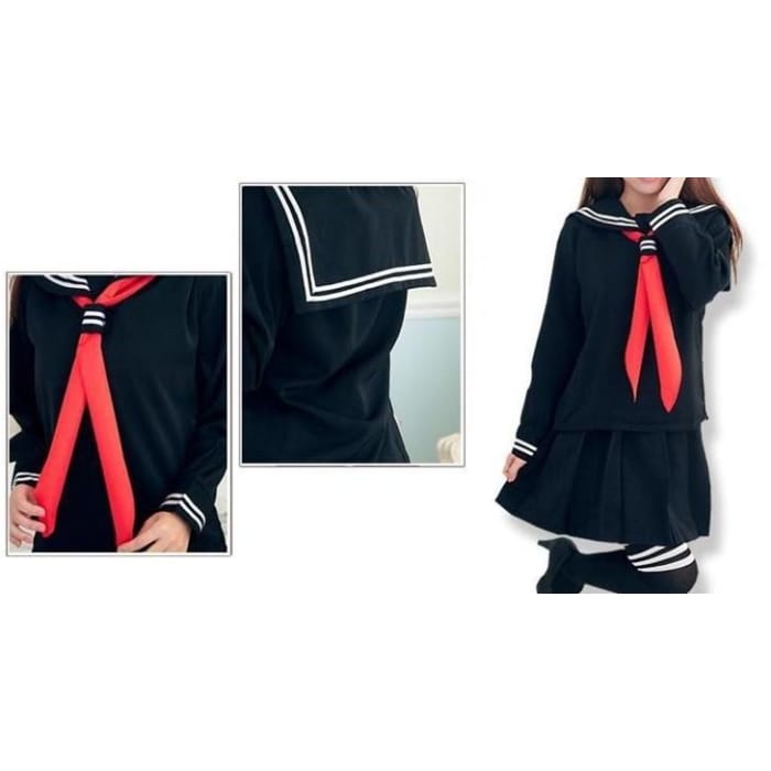 S-XL 3 colors Sailor Seifuku School Uniform Set CP153570 - Cospicky