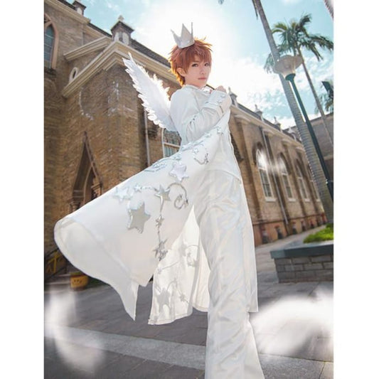 S-XL Card Captor Sakura/Syaoran Wedding Dress Cosplay Costume CP164887 - Cospicky