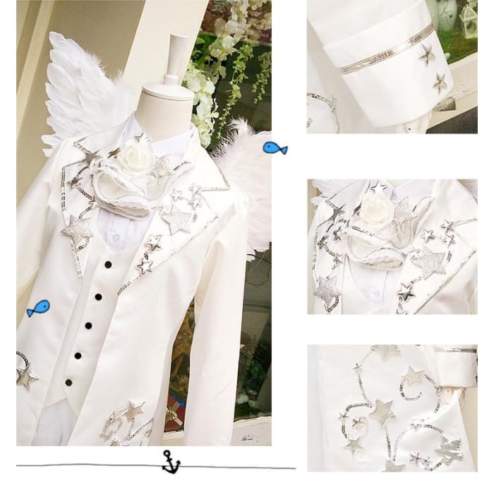 S-XL Card Captor Sakura/Syaoran Wedding Dress Cosplay Costume CP164887 - Cospicky