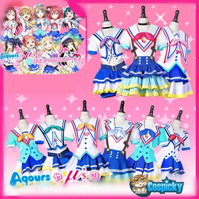 S-XL Custom Made Lovelive Sunshine Jumping Heart Cosplay Costume CP168091 - Cospicky
