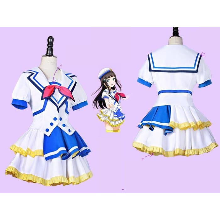 S-XL Custom Made Lovelive Sunshine Jumping Heart Cosplay Costume CP168091 - Cospicky