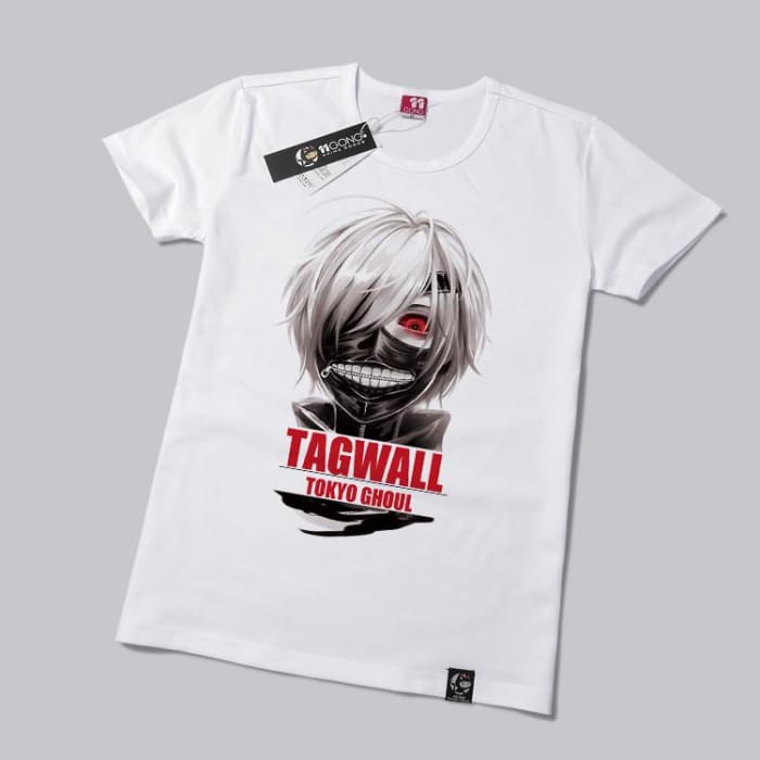 S-XL Grey/White Tokyo Ghoul Printing T-shirt CP165310 - Cospicky