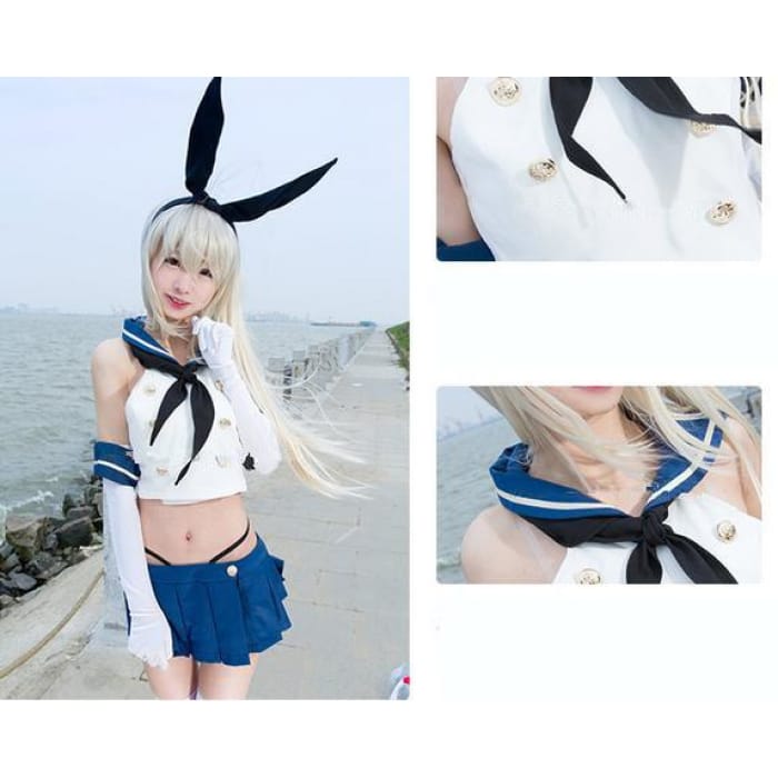 S-XL [Kantai Collection] Shimakaze Sailor Uniform Cosplay Costume CP154397 - Cospicky