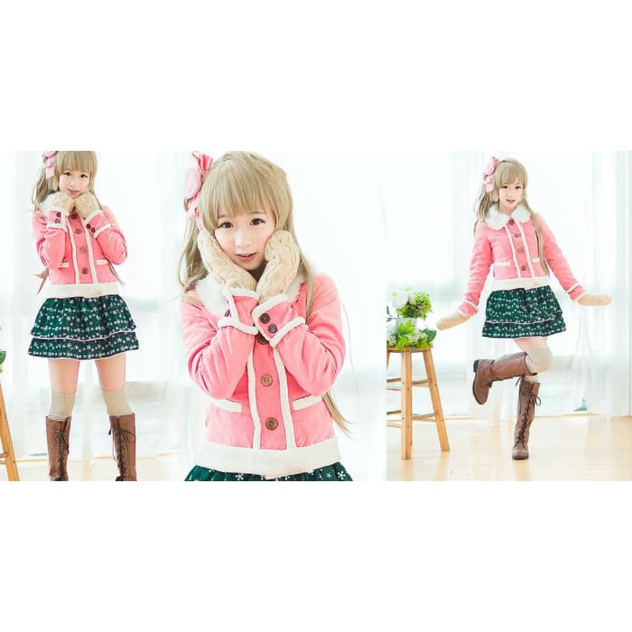 S-XL [Love Live] Minami Kotori Winter Holiday Cosplay Costume CP154395 - Cospicky