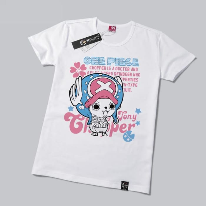 S-XL White Tony Chopper Cartoon T-shirt CP165324 - Cospicky