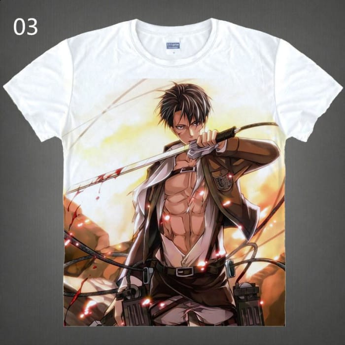 S-XXL Attack on Titan Printing Tee Shirt CP153486 - Cospicky