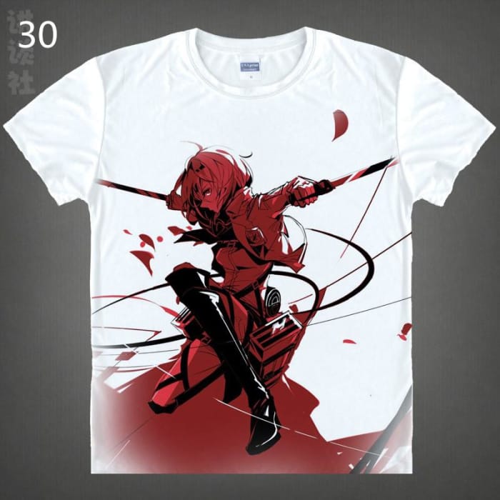 S-XXL Attack on Titan Printing Tee Shirt CP153486 - Cospicky