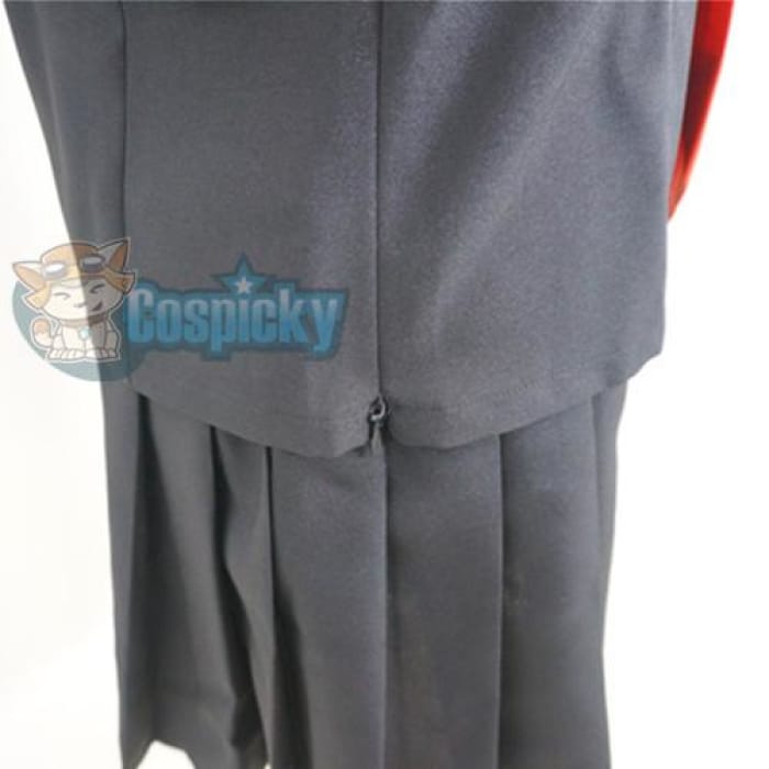 Sailor Collar School Black Uniform Suit with Red Tie CP152140 - Cospicky