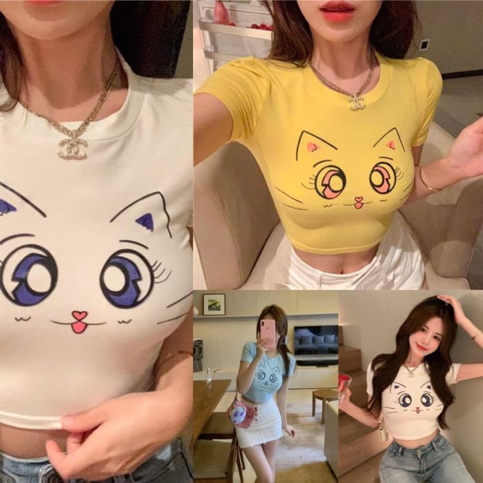 Sailor Moon Cute Crop Top T shirt C15970 - Tops