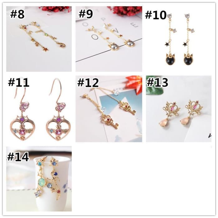 Sailor Moon Luna Key Necklace/Earrings CP1811818 - Cospicky