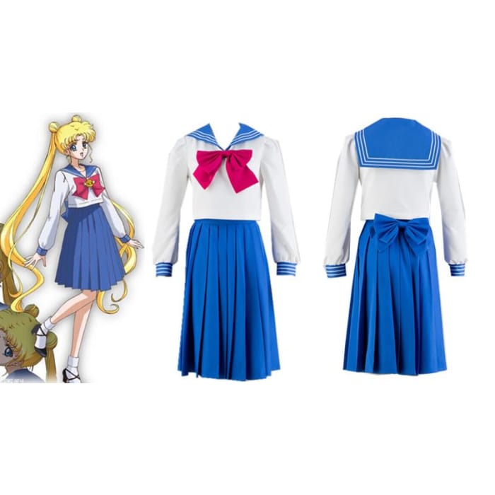 [Sailor Moon] Tsukino Usagi/Mizuno Ami Sailor Seifuku Uniform Set CP151723 - Cospicky