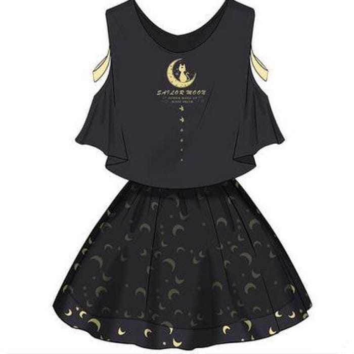 Sailor Moon Two-Piece Top and Skirt CP1710192 - Cospicky
