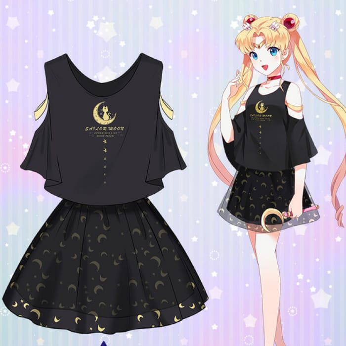 Sailor Moon Two-Piece Top and Skirt CP1710192 - Cospicky