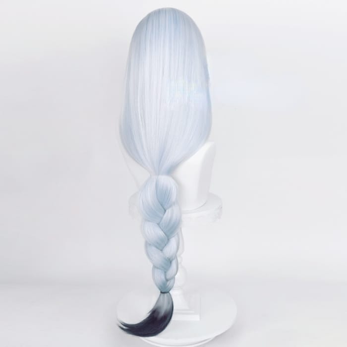Shenhe Gradient Silver Gray Braid Cosplay Wig C17006