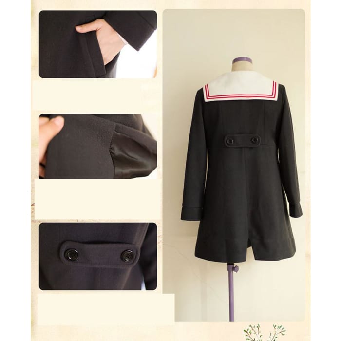 S/M/L Black JK Sailor Coat CP154654 - Cospicky