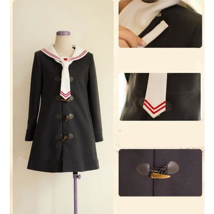 S/M/L Black JK Sailor Coat CP154654 - Cospicky