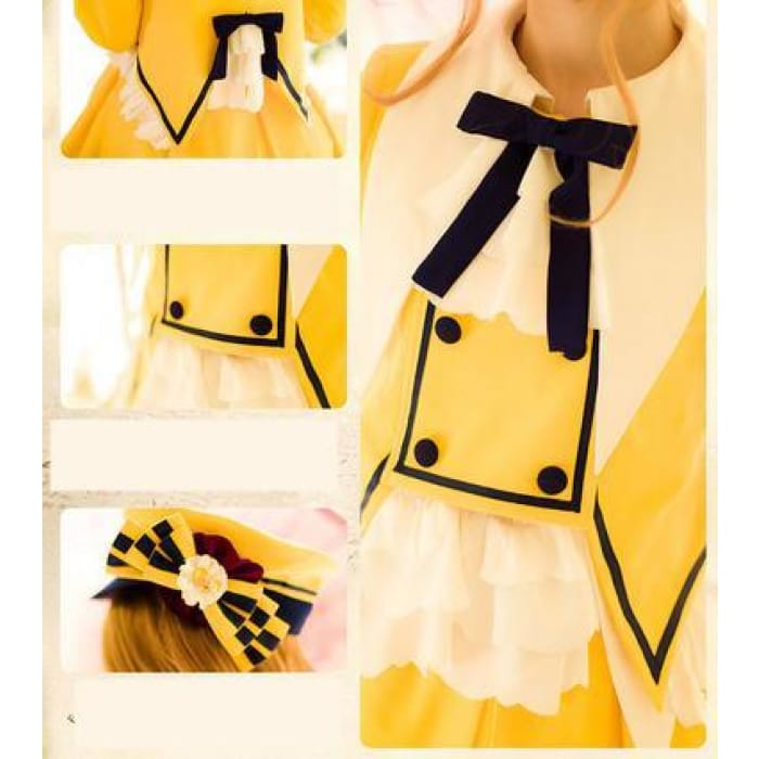S/M/L Card Captor Sakura Pastel Yellow Outfit Costume CP154324 - Cospicky