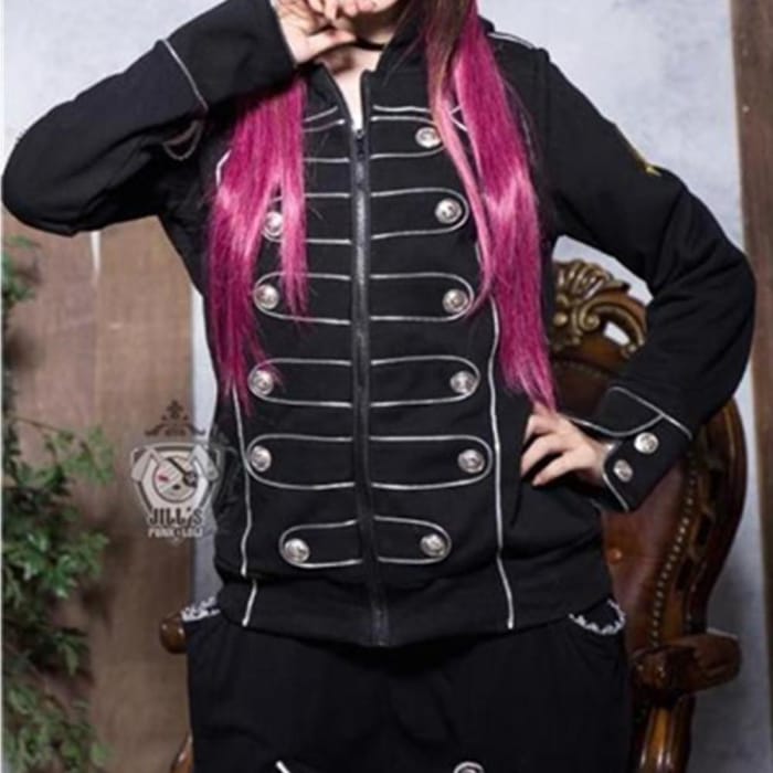 S/M/L Glod/Silver Punk Versailles Royal Uniforms Hoodie Coat CP153319 - Cospicky