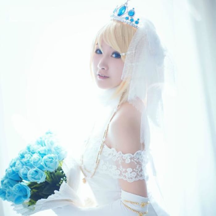 S/M/L [Love Live] Ayase Eli Wedding Cosplay Costume CP153844 - Cospicky