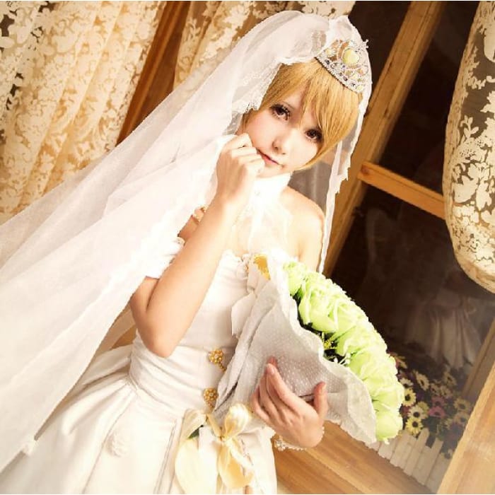 S/M/L [Love Live] Hanayo Koizumi Wedding Dress Cosplay Costume CP153877 - Cospicky