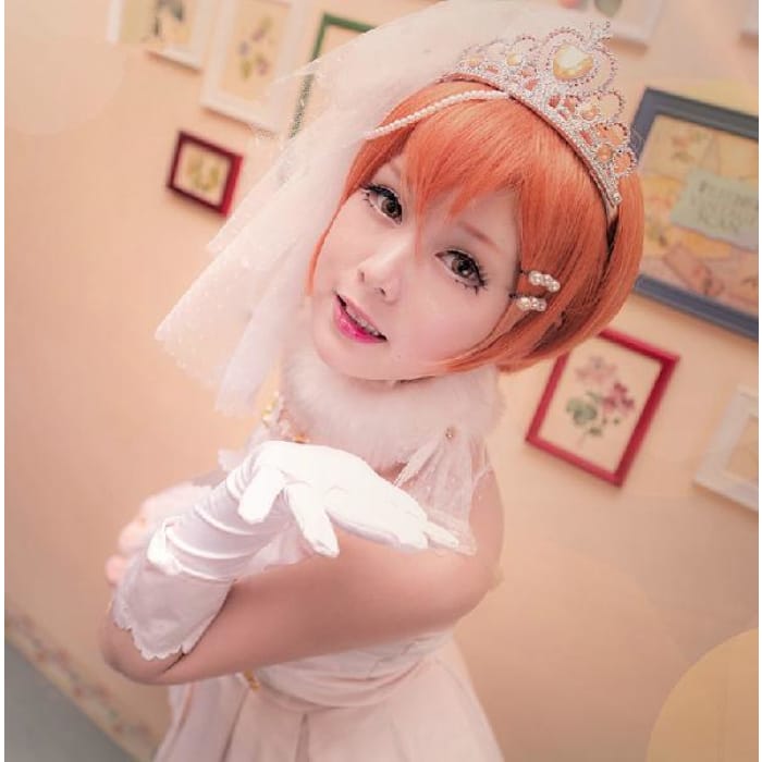 S/M/L [Love live] Rin Hoshizora Wedding Dress Cosplay Costume CP153874 - Cospicky
