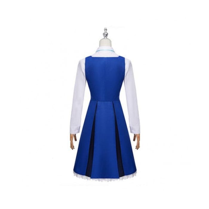 Spy Family Forger Anya Blue Uniform Daily Cosplay Costume 