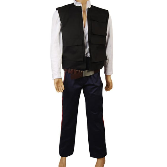 Star Wars ANH A New Hope Han Solo Costume Vest Shirt Pants - Cospicky
