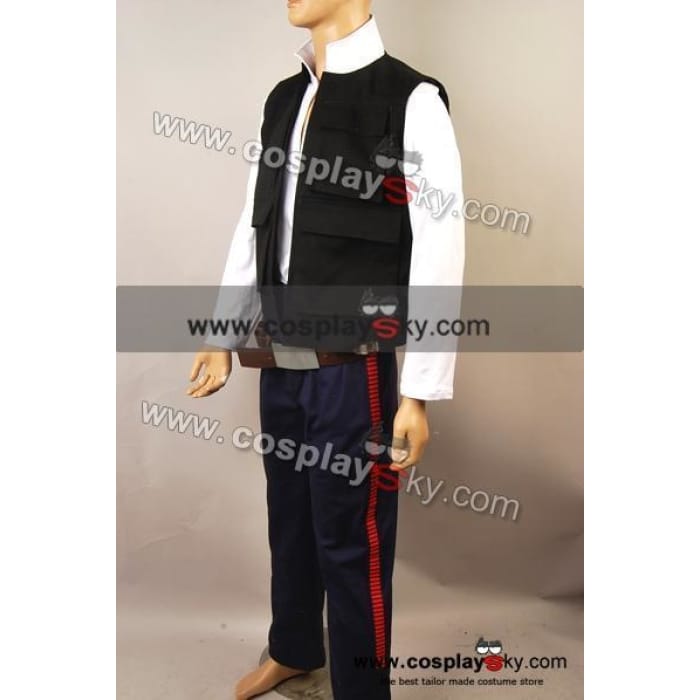Star Wars ANH A New Hope Han Solo Costume Vest Shirt Pants - Cospicky