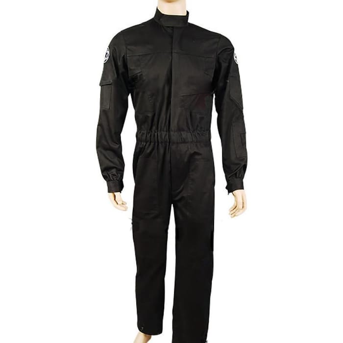 Star Wars Imperial Tie Fighter Pilot Black flightsuit uniform jumpsuit - Cospicky