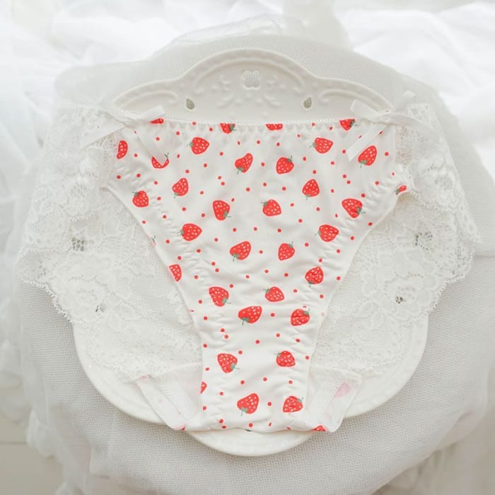 Strawberry Print Panties-1
