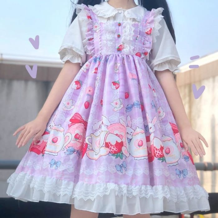 Sweet Strawberry Lolita Cute JSK Dress CC0157 - Cospicky