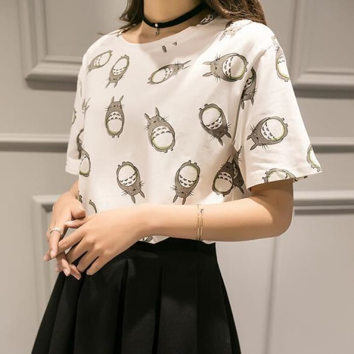 Totoro Print Tee Shirt CP1710420 - Cospicky