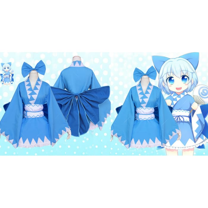 TouHou Project Cirno Kimono Cosplay Costume CP154457 - Cospicky