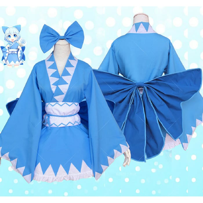 TouHou Project Cirno Kimono Cosplay Costume CP154457 - Cospicky