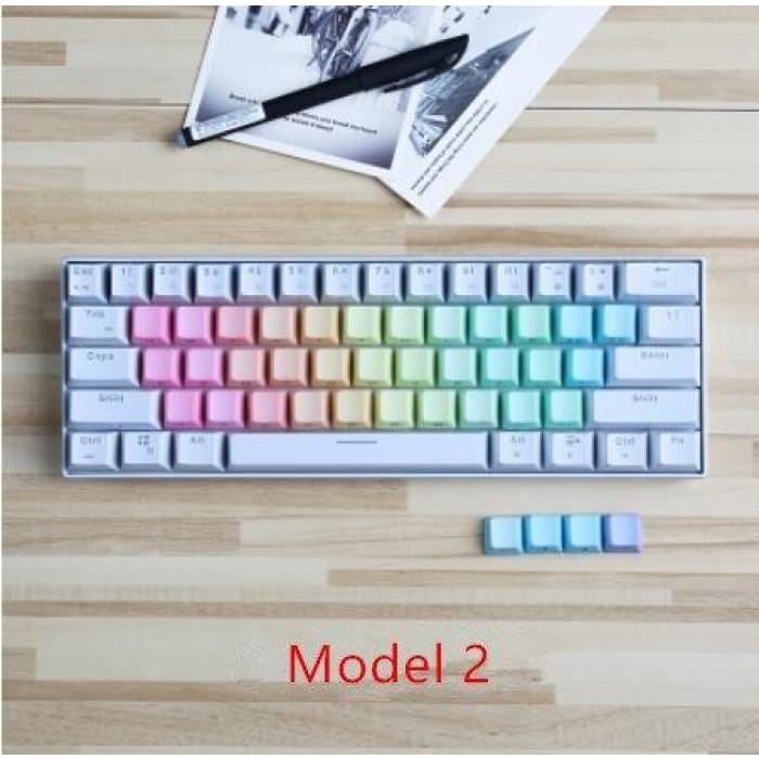Transparent Rainbow 37 keys Keycap set