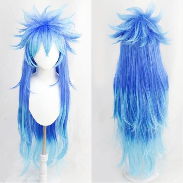 Twisted Wonderland Idia Shroud Cosplay Long Blue Gradient Wig CC0135 - Cospicky