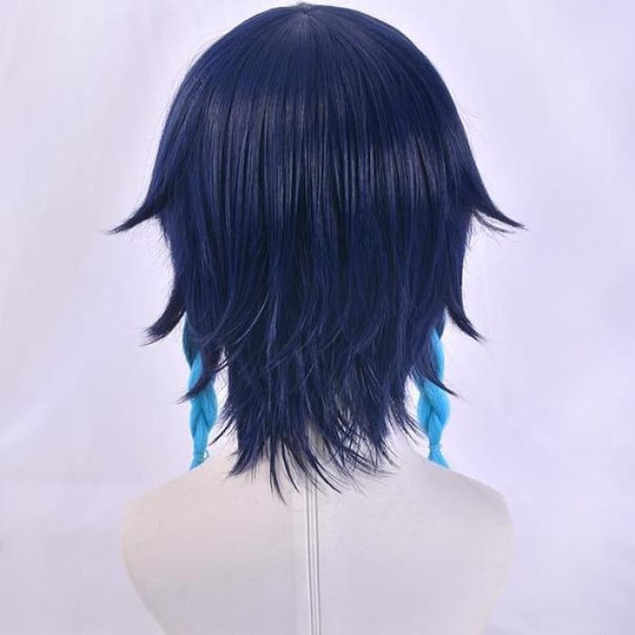 Genshin Impact Venti Blue Gradient Braid Cosplay Wig C15257 - Cospicky