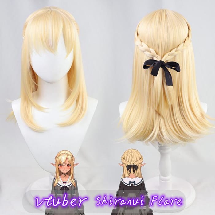 VTuber Hololive Member Shiranui Flare Cosplay Wig CC0100 - Cospicky