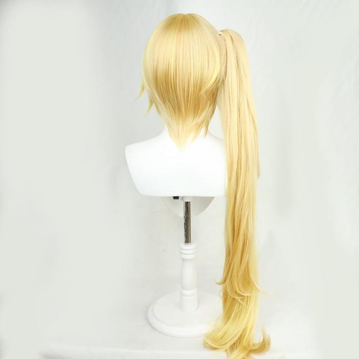 Vtuber Sara Hoshikawa Cosplay Gold Yellow Wig CC0165 - Cospicky
