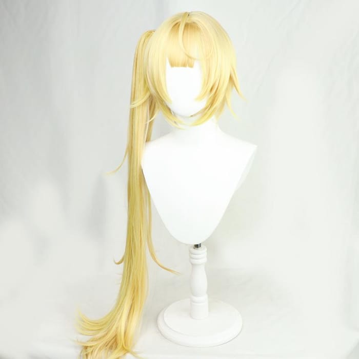 Vtuber Sara Hoshikawa Cosplay Gold Yellow Wig CC0165 - Cospicky