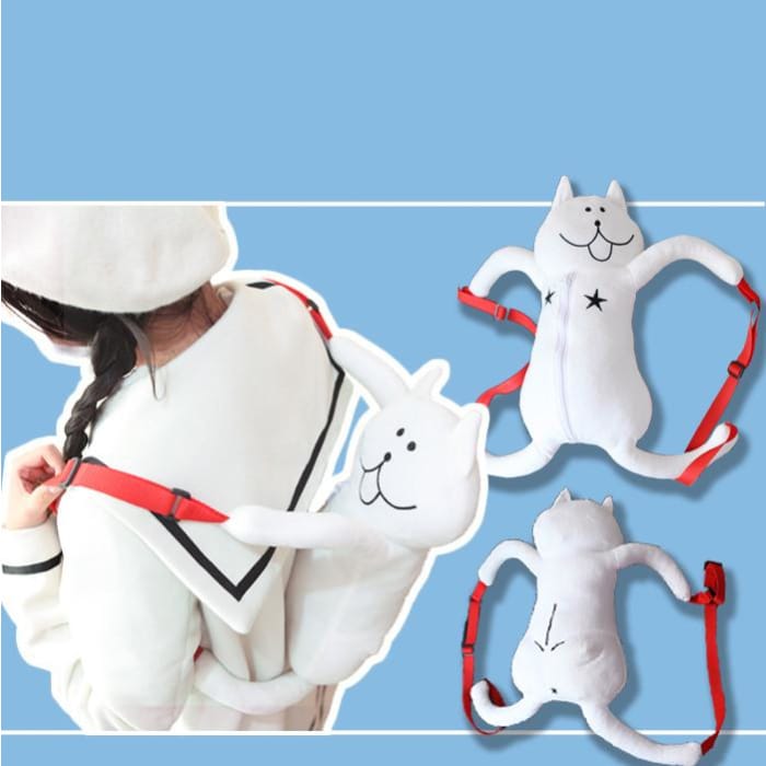 White Cat Plush Backpack CP164875 - Cospicky
