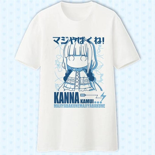 White Miss Kobayashis Dragon Maid Kanna Kamui T-Shirt CP179662 - Cospicky