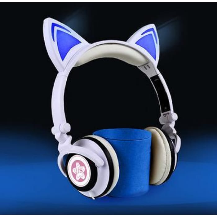 White/Pink/Black Love Live Cutie Kitty Headphones CP178838 - Cospicky