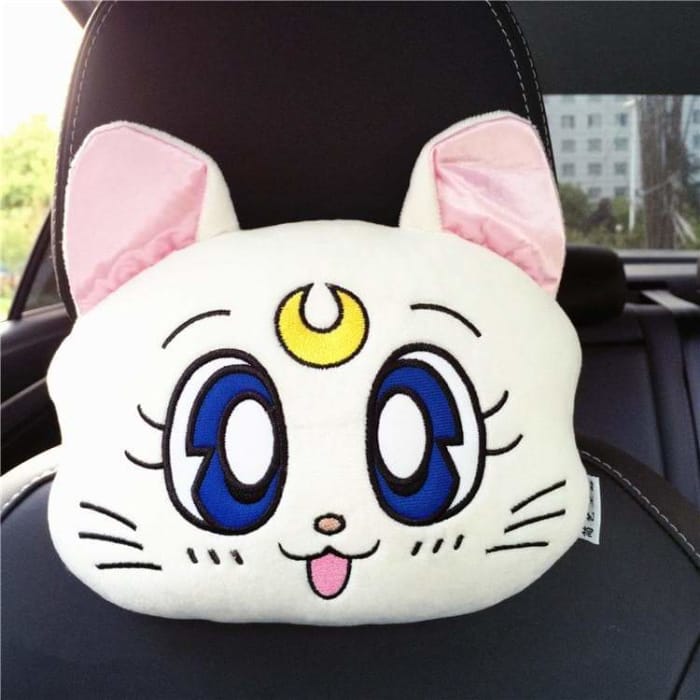 White/Pink/Blue Kawaii Sailor Moon Car Pillow/Shoulder Pad 