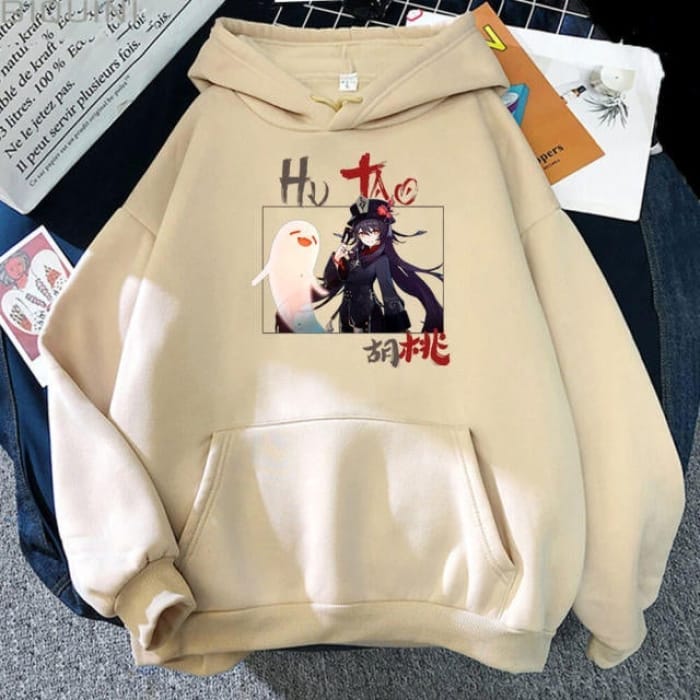 XS-4XL Anime Hu Tao Print Oversize Hoodie BE578