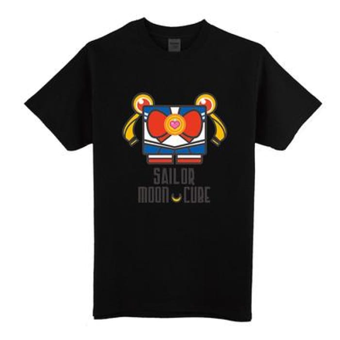 XS-XL 5 Colours [Sailor Moon] Tsukino Usagi Cube Tee Shirt CP153303 - Cospicky