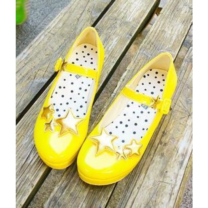 Yellow Card Captor Sakura Star Pattern Cosplay Shoes CP164889 - Cospicky
