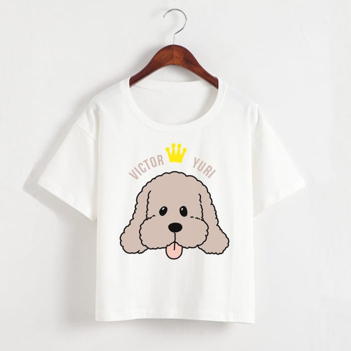 YURI!!! On ICE Victor Nikiforov Puppy Tee Shirt CP179380 - Cospicky