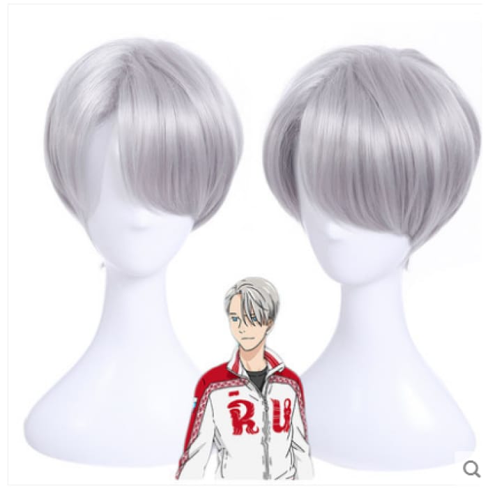 YURI!!! on ICE Victor Nikiforov Sliver Cosplay Wig CP168351 - Cospicky